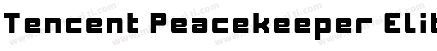Tencent Peacekeeper Elite Light字体转换